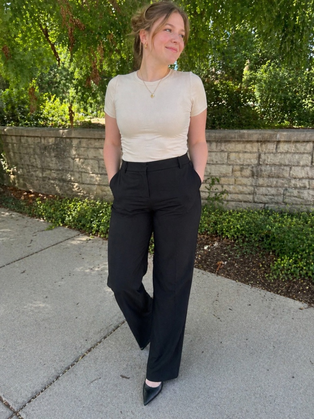 ✨ Banana Republic Sculpted Stretch Black Dress Pants – Size 14 ✨